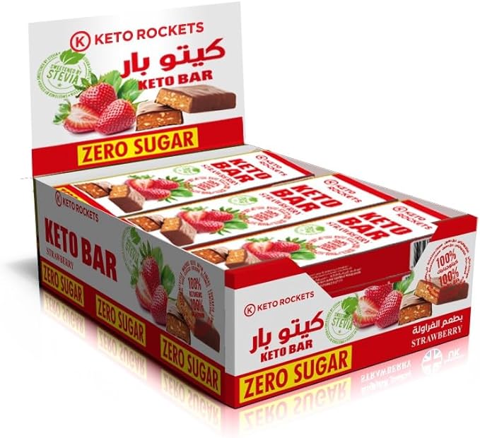 Keto Bar - 12 Strawberry Bar