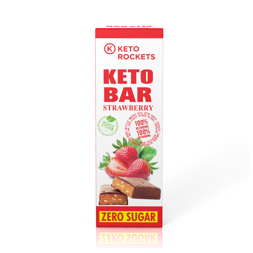 Keto chocolate Bar - Strawberry